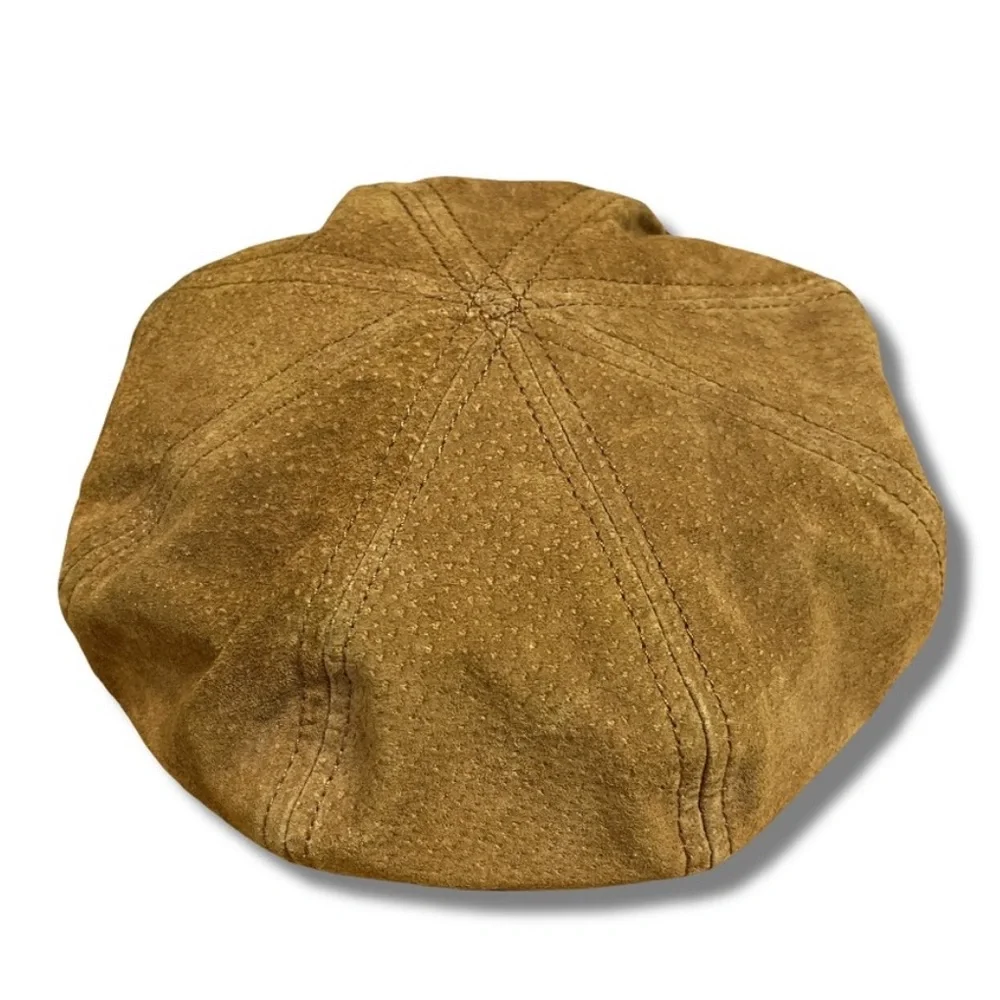 Goorin Bros - Newsboy Ruthy Cap in Suede Tan Leather
